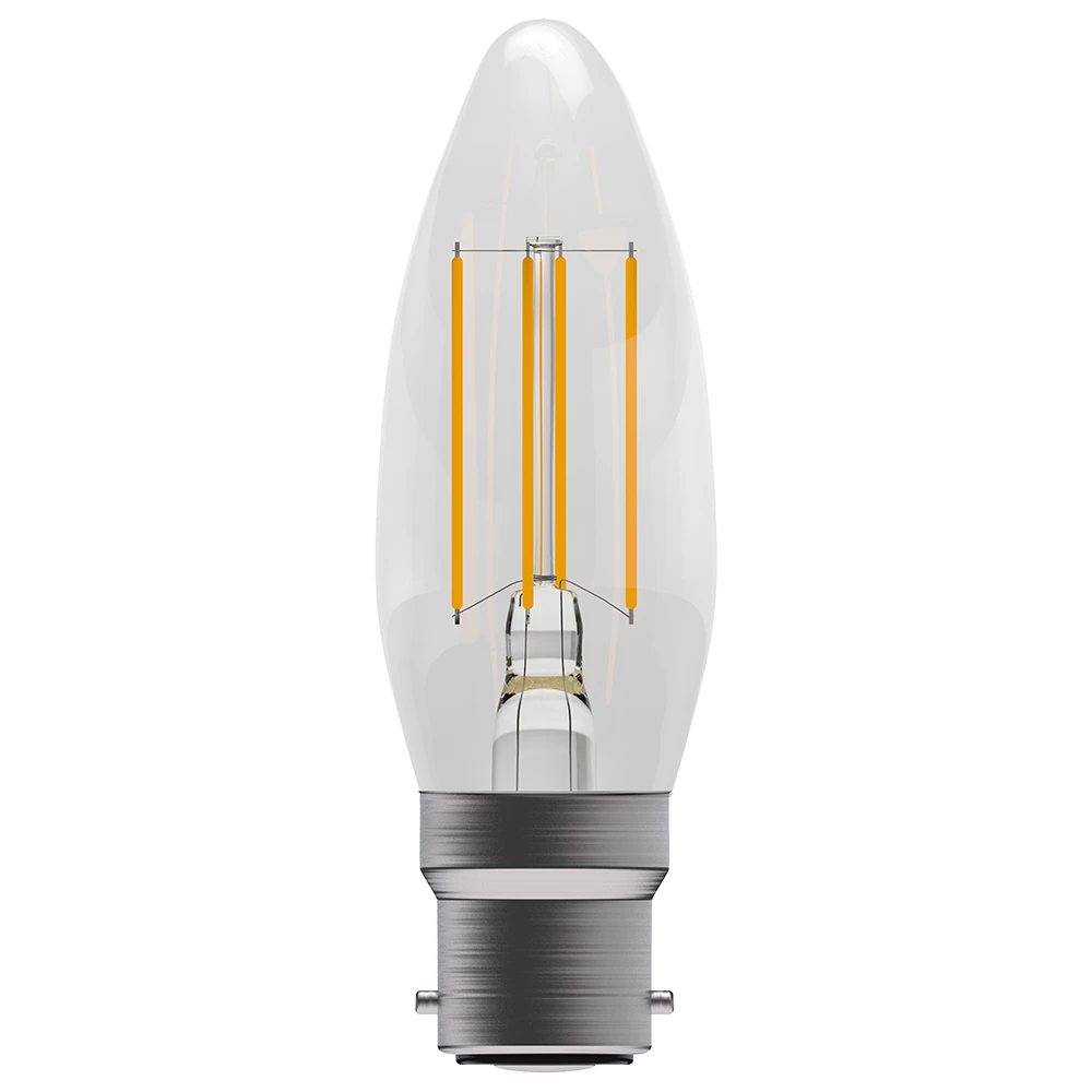 BELL Genesis LED 4.5W Filament Clear Candle Non-Dimmable Lamp 6 BELL Genesis LED 4.5W Filament Clear Candle Non-Dimmable Lamp - Image 4