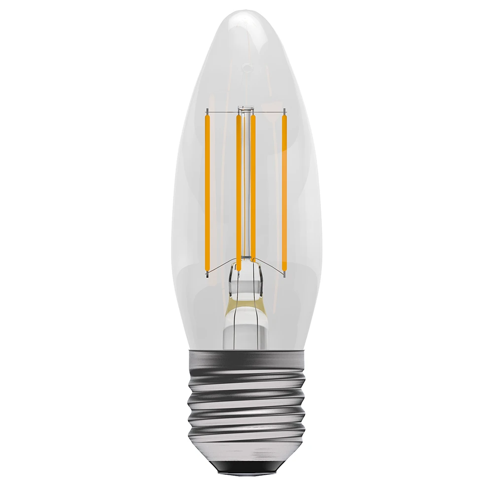 BELL Genesis LED 4.5W Filament Clear Candle Non-Dimmable Lamp 5 BELL Genesis LED 4.5W Filament Clear Candle Non-Dimmable Lamp - Image 3