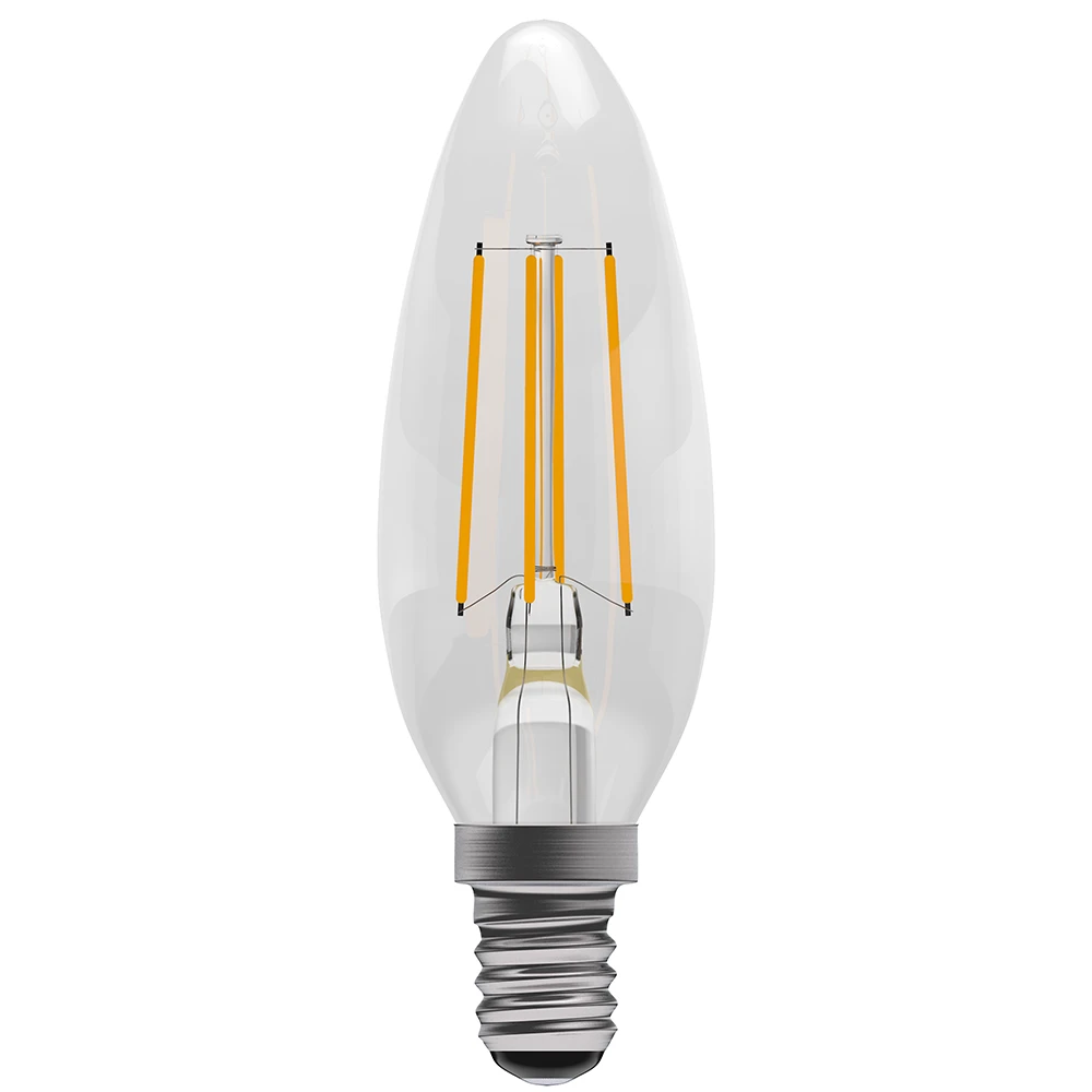 BELL Genesis LED 4.5W Filament Clear Candle Non-Dimmable Lamp 3 BELL Genesis LED 4.5W Filament Clear Candle Non-Dimmable Lamp