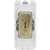 BG Antique Brass 20A 2 Way Key Grid Switch Printed RAB12EL