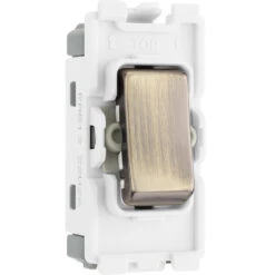 BG Antique Brass 20A Intermediate Grid Switch RAB13