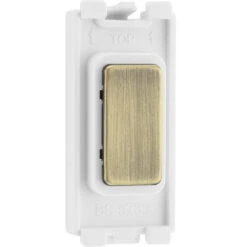 BG Antique Brass Blank Grid Module RABBLNK