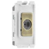 BG Antique Brass Flex Outlet Grid Module RABFLEX -RS Electrical Supplies BG Antique Brass Flex Outlet Grid Switch RABFLEX Available from RS Electrical Supplies