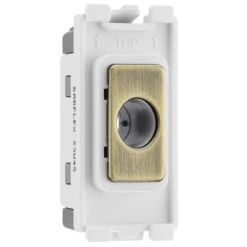 BG Antique Brass Flex Outlet Grid Module RABFLEX