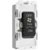 BG Evolve Black 10 Amp Fan Isolator Grid Module RPCDB15 -RS Electrical Supplies BG Evolve 10A 3Pole Fan Isolator RPCDB15 LA Available From RS Electrical