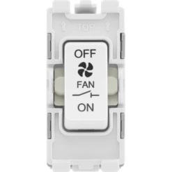 BG Evolve White 10 Amp Fan Isolator Grid Module RPCDW15 5 BG Evolve White 10 Amp Fan Isolator Grid Module RPCDW15 -RS Electrical Supplies BG Evolve 10A 3Pole Fan Isolator RPCDW15 Available From RS Electrical