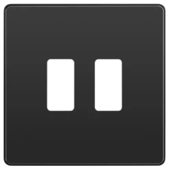 BG Evolve Black Chrome 2G Grid Plate RPCDBC2B