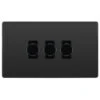 BG Evolve Black Chrome 3G Dimmer Switch PCDBC83B -RS Electrical Supplies BG Evolve Black Chrome 3G Dimmer Switch PCDBC83B Available from RS Electrical