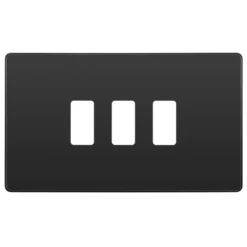 BG Evolve Black Chrome 3G Grid Plate RPCDBC3B