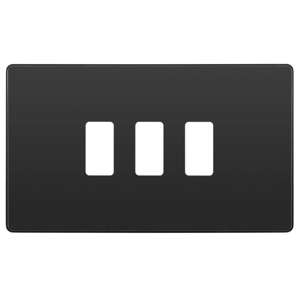BG Evolve Black Chrome 3G Grid Plate RPCDBC3B 3 BG Evolve Black Chrome 3G Grid Plate RPCDBC3B