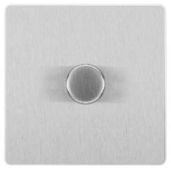 BG Evolve Brushed Steel 1G Dimmer Switch PCDBS81W
