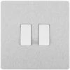 BG Evolve Brushed Steel 2G Intermediate Light Switch PCDBS2GINTW -RS Electrical Supplies BG Evolve Brushed Steel 2G Intermediate Light Switch PCDBS2GINTW Available from RS Electrical