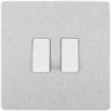 BG Evolve Brushed Steel 2W & Intermediate Light Switch PCDBS2WINTW -RS Electrical Supplies BG Evolve Brushed Steel 2W Intermediate Light Switch PCDBS2WINTW Available from RS Electrical