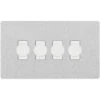 BG Evolve Brushed Steel 4G Dimmer Switch PCDBS84W 1 BG Evolve Brushed Steel 4G Dimmer Switch PCDBS84W -RS Electrical Supplies BG Evolve Brushed Steel 4G Dimmer Switch PCDBS84W Available from RS Electrical