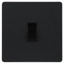 BG Evolve Matt Black 20A Double Pole Switch PCDMB30B