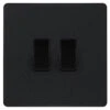 BG Evolve Matt Black 2W & Intermediate Light Switch PCDMB2WINTB 1 BG Evolve Matt Black 2W & Intermediate Light Switch PCDMB2WINTB -RS Electrical Supplies BG Evolve Matt Black 2W Intermediate Light Switch PCDMB2WINTB Available from RS Electrical