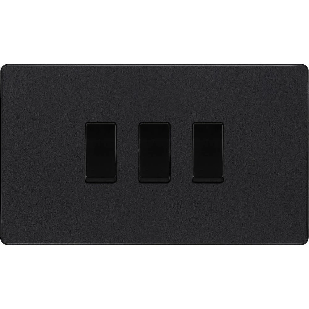 BG Evolve Matt Black 3G Intermediate Combination Switch 3 BG Evolve Matt Black 3G Intermediate Combination Switch