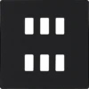 BG Evolve Matt Black 6G Grid Plate RPCDMB6B 1 BG Evolve Matt Black 6G Grid Plate RPCDMB6B -RS Electrical Supplies BG Evolve Matt Black 6G Grid Plate RPCDMB6B Available from RS Electrical