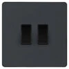 BG Evolve Matt Grey 2G Intermediate Light Switch PCDMG2GINTB -RS Electrical Supplies BG Evolve Matt Grey 2G Intermediate Light Switch PCDMG2GINTB Available from RS Electrical