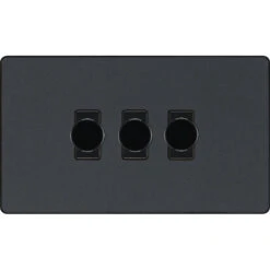 BG Evolve Matt Grey 3G Dimmer Switch PCDMG83B