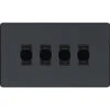 BG Evolve Matt Grey 4G Dimmer Switch PCDMG84B 1 BG Evolve Matt Grey 4G Dimmer Switch PCDMG84B -RS Electrical Supplies BG Evolve Matt Grey 4G Dimmer Switch PCDMG84B Available from RS Electrical