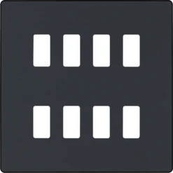 BG Evolve Matt Grey 8G Grid Plate RPCDMG8B