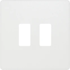 BG Evolve Pearl White 2G Grid Plate RPCDCL2W