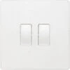 BG Evolve Pearl White 2G Intermediate Combination Switch -RS Electrical Supplies BG Evolve Pearlescent White 2G Intermediate Combination Switch Available from RS Electrical