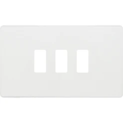 BG Evolve Pearl White 3G Grid Plate RPCDCL3W