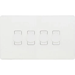 BG Evolve Pearl White 4G Dimmer Switch PCDCL84W