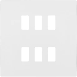 BG Evolve Pearl White 6G Grid Plate RPCDCL6W