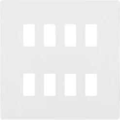 BG Evolve Pearl White 8G Grid Plate RPCDCL8W
