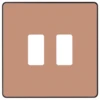 BG Evolve Polished Copper 2G Grid Plate RPCDCP2B 1 BG Evolve Polished Copper 2G Grid Plate RPCDCP2B -RS Electrical Supplies BG Evolve Polished Copper 2G Grid Plate RPCDCP2B Available from RS Electrical