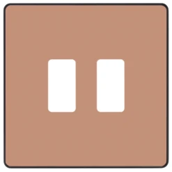 BG Evolve Polished Copper 2G Grid Plate RPCDCP2B