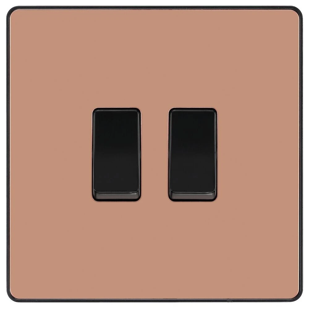 BG Evolve Polished Copper 2W & Intermediate Light Switch PCDCP2WINTB 3 BG Evolve Polished Copper 2W & Intermediate Light Switch PCDCP2WINTB