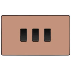 BG Evolve Polished Copper 3G Intermediate Switch PCDCP4313B