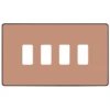 BG Evolve Polished Copper 4G Grid Plate RPCDCP4B