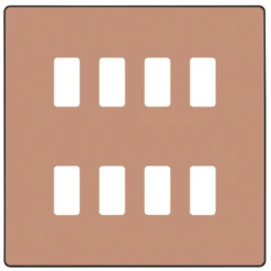 BG Evolve Polished Copper 8G Grid Plate RPCDCP8B