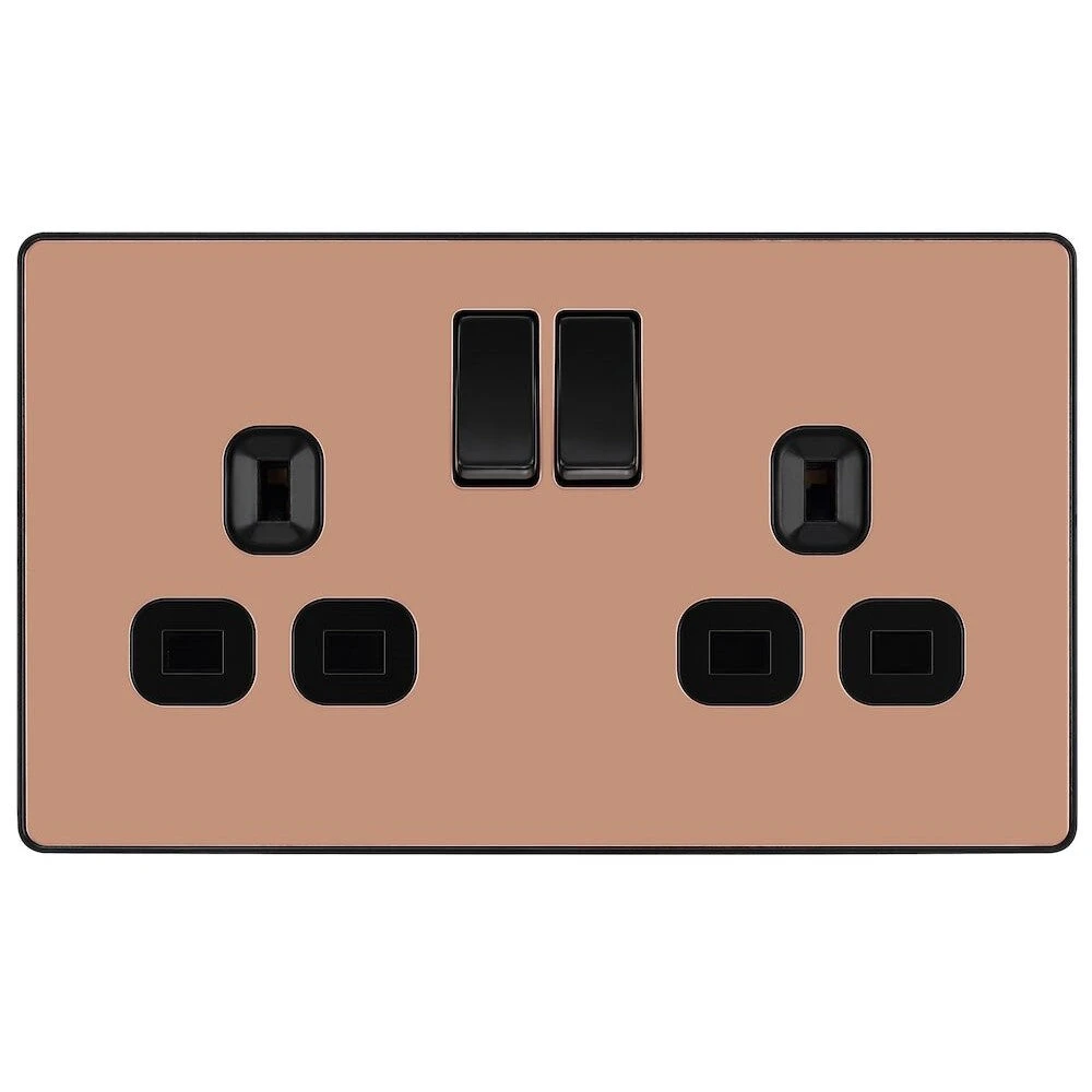BG Evolve Polished Copper 13A Double Socket 10 Pack PCDCP22B 3 BG Evolve Polished Copper 13A Double Socket 10 Pack PCDCP22B