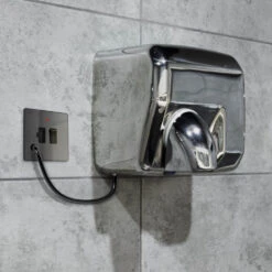 BG Evolve Black Chrome 13A Switched Spur With LED And Flex Outlet PCDBC52B 14 BG Evolve Black Chrome 13A Switched Spur With LED And Flex Outlet PCDBC52B -RS Electrical Supplies BG Evolve Polycarbonate Black Chrome 13A Switched Spur with Neon and Flex Outlet PCDBC52B Available From RS Electrical hand dryer