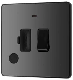 BG Evolve Black Chrome 13A Switched Spur With LED And Flex Outlet PCDBC52B 11 BG Evolve Black Chrome 13A Switched Spur With LED And Flex Outlet PCDBC52B -RS Electrical Supplies BG Evolve Polycarbonate Black Chrome 13A Switched Spur with Neon and Flex Outlet PCDBC52B Available From RS Electrical right