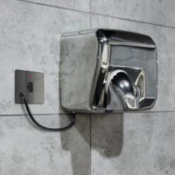 BG Evolve Black Chrome 13A Unswitched Spur With LED And Flex Outlet PCDBC54B -RS Electrical Supplies BG Evolve Polycarbonate Black Chrome 13A Unswitched Spur with Neon and Flex Outlet PCDBC54B Available From RS Electrical hand dryer