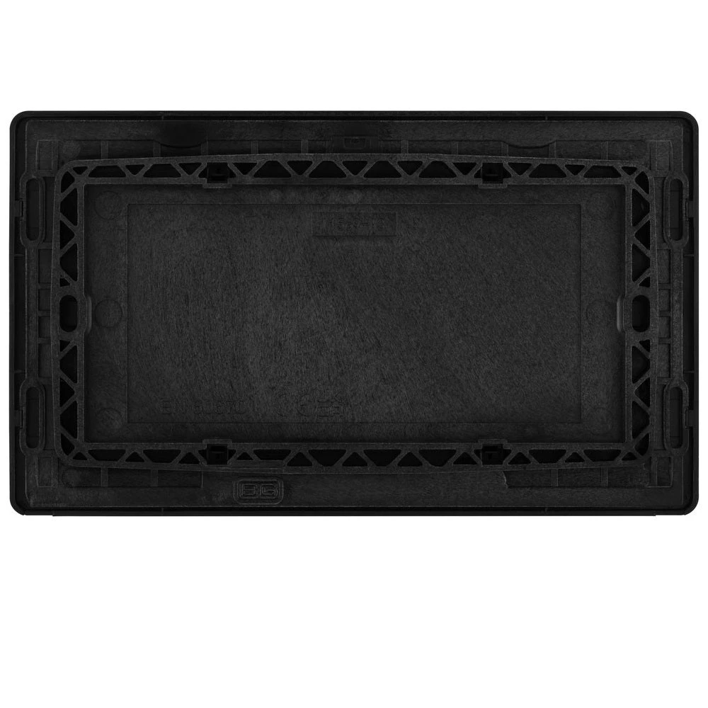 BG Evolve Black Chrome Double Blank Plate PCDBC95B 6 BG Evolve Black Chrome Double Blank Plate PCDBC95B - Image 4