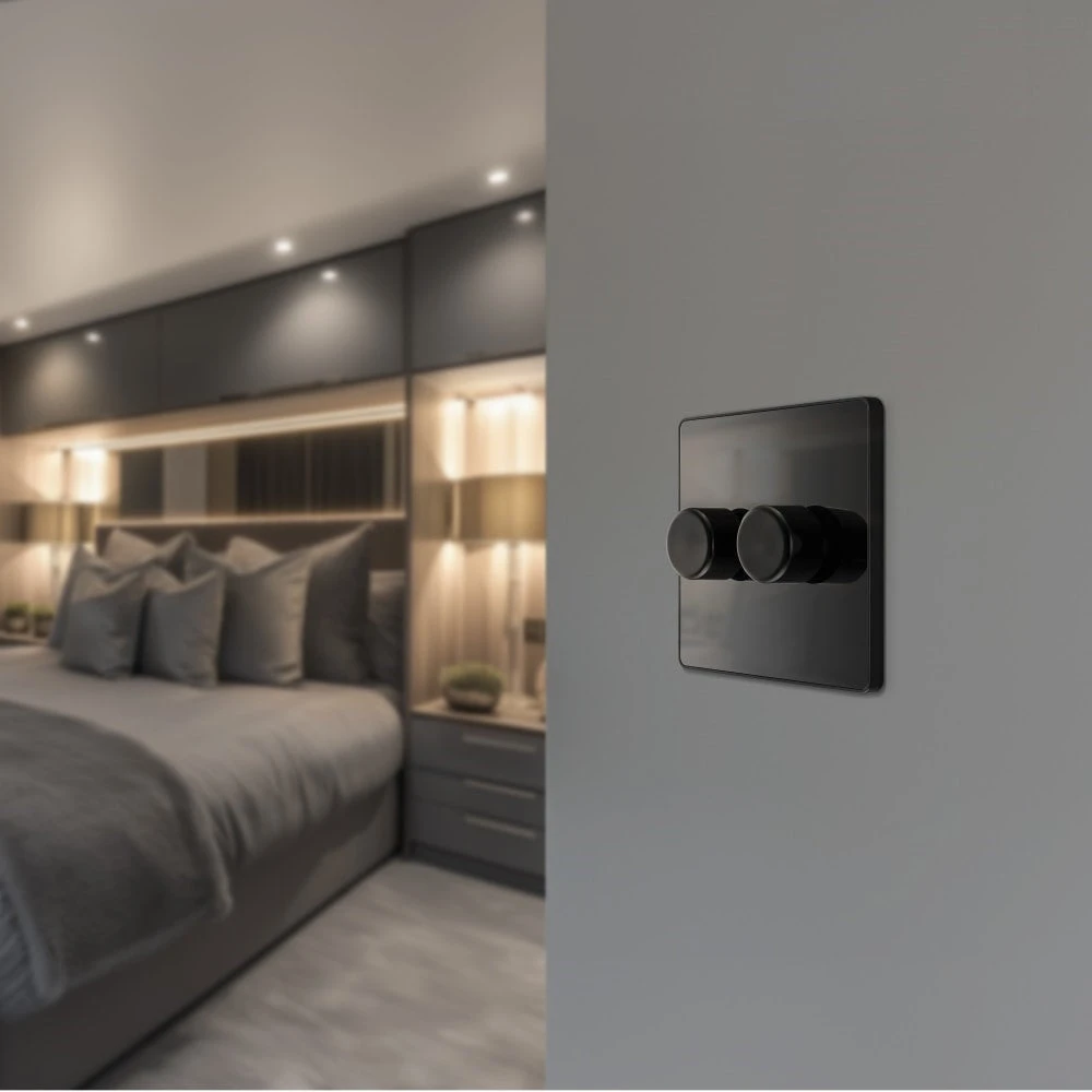 BG Evolve Black Chrome 2G Dimmer Switch PCDBC82B 7 BG Evolve Black Chrome 2G Dimmer Switch PCDBC82B - Image 5