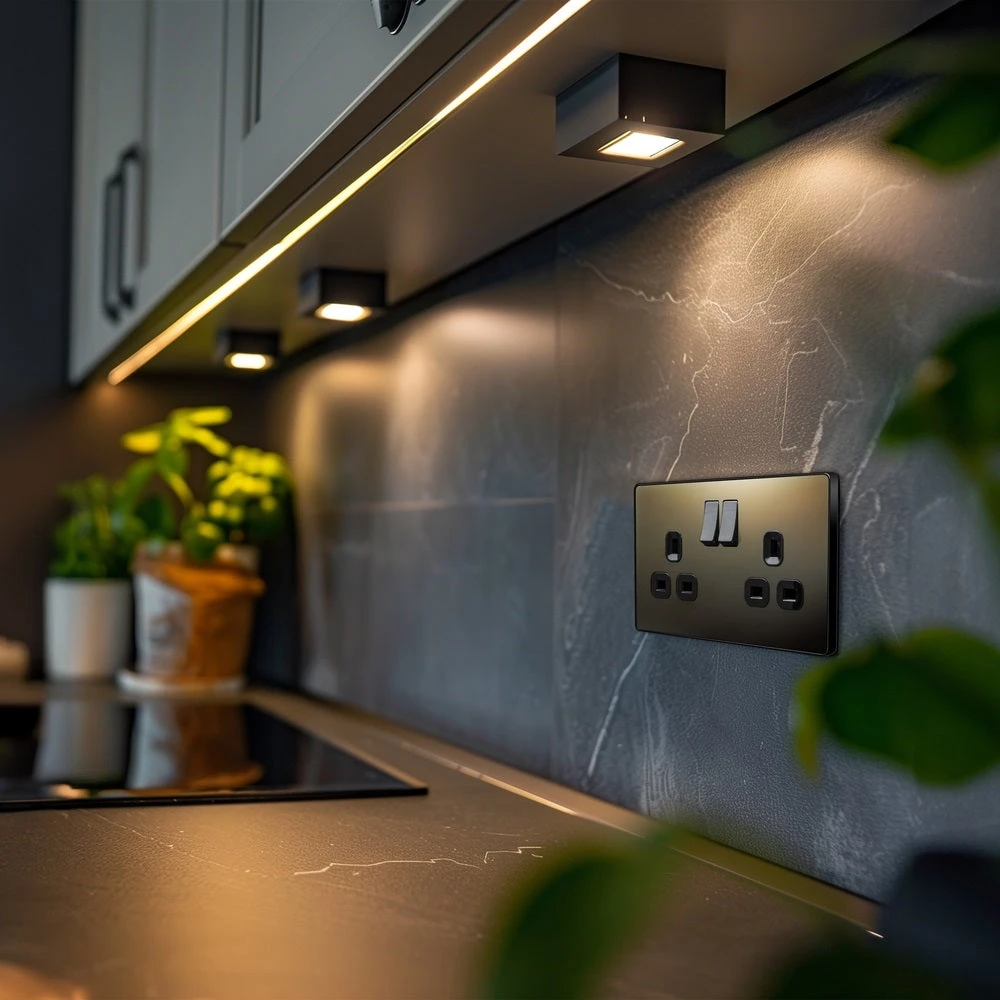 BG Evolve Black Chrome 13A Double Socket PCDBC22B 7 BG Evolve Black Chrome 13A Double Socket PCDBC22B - Image 5