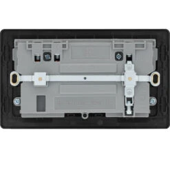 BG Evolve Black Chrome 13A Double USB Socket With 45W A+C Ports PCDBC22UAC45B 10 BG Evolve Black Chrome 13A Double USB Socket With 45W A+C Ports PCDBC22UAC45B -RS Electrical Supplies BG Evolve Polycarbonate Black Chrome Double Socket USB A and C 45W PCDBC22UAC45B Available From RS Electrical back