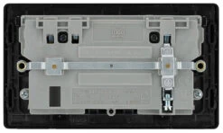 BG Evolve Black Chrome WiFi Extender With 13A Double USB Socket PCDBC22UWRB -RS Electrical Supplies BG Evolve Polycarbonate Black Chrome Double USB Socket with WiFi Extender PCDBC22UWRB Available From RS Electrical back