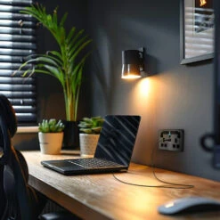 BG Evolve Black Chrome WiFi Extender With 13A Double USB Socket PCDBC22UWRB -RS Electrical Supplies BG Evolve Polycarbonate Black Chrome Double USB Socket with WiFi Extender PCDBC22UWRB Available From RS Electrical laptop