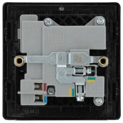 BG Evolve Black Chrome 13A Single USB Socket PCDBC21U2B -RS Electrical Supplies BG Evolve Polycarbonate Black Chrome Single USB Socket PCDBC21U2B Available From RS Electrical back