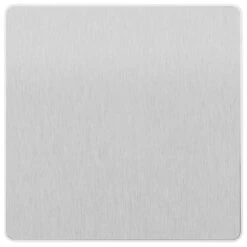 BG Evolve Brushed Steel Single Blank Plate PCDBS94W